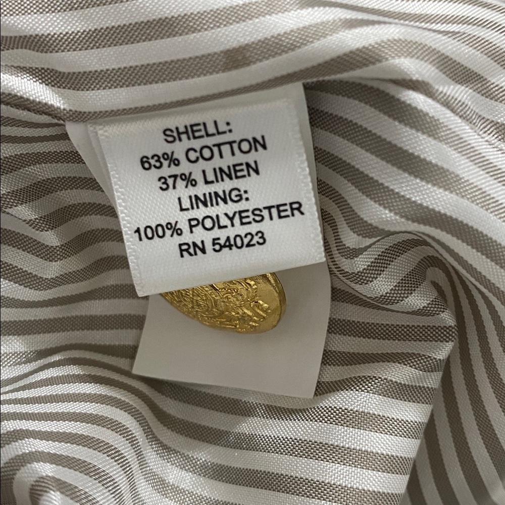 NWT BANANA REPUBLIC COTTON/ LINNEN/ polyester blazer - Picture 7 of 7